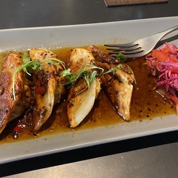 Ghostwriter Public House - Beef & Pork dumplings. Absolutely delicious. Top of my list for next time. - New American Near Me - Johnstown, Ohio