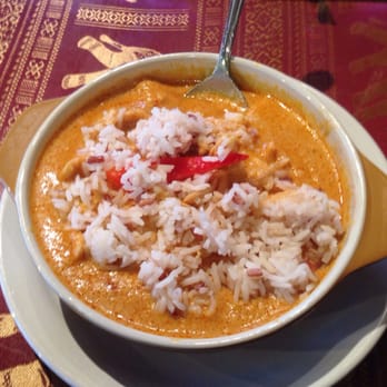 Phonthip Style Thai Restaurant - Panang curry with chicken. Three star spicy. - Thai Near Me - Spokane, Washington Phonthip Style Thai Restaurant - Panang curry with chicken. Three star spicy. - Thai Near Me - Spokane, Washington