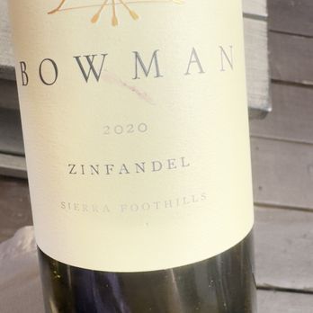 Bowman Cellars - The red Zinfandel - Wine Tasting Room Near Me - Graton, California