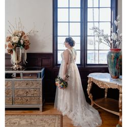 Angela's Bridal - On my wedding day. Photo by: Mariela Campbell Photography