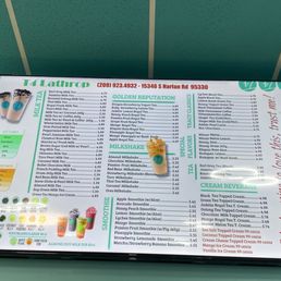 Drink menu Drink menu