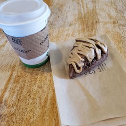 Coffee, mocha scone Coffee, mocha scone