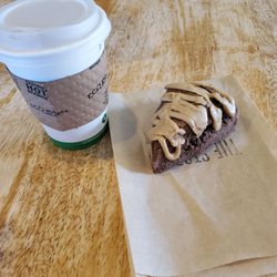 The Station - Coffee, mocha scone