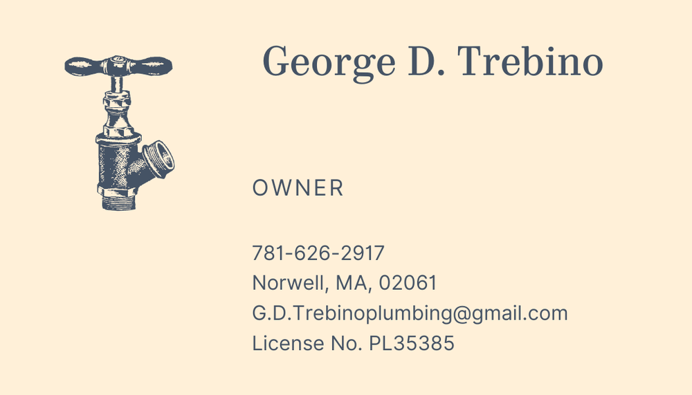 Slide of GD Trebino Plumbing and Gas Fitting
