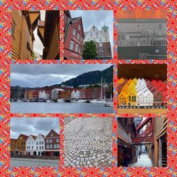 Montage of images from Bryggen