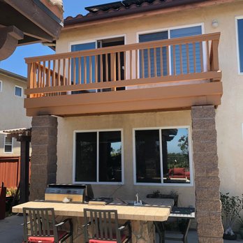 JV Painting - Freshly sanded, primed & painted wooden balcony deck - Painters Near Me JV Painting - Freshly sanded, primed & painted wooden balcony deck - Painters Near Me