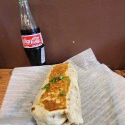Burrito and Mexican Coke
