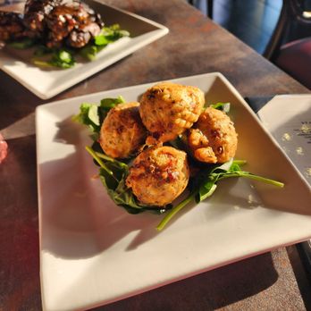 Euphoria Restaurant & Lounge - Callaloo and codfish fritters - Lounges Near Me - Elmont, New York Euphoria Restaurant & Lounge - Callaloo and codfish fritters - Lounges Near Me - Elmont, New York