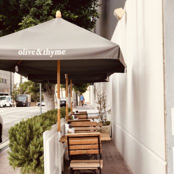Olive & Thyme - Outside seating - Sandwiches Near Me - Toluca Lake, California Olive & Thyme - Outside seating - Sandwiches Near Me - Toluca Lake, California