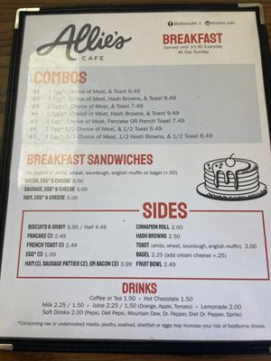 Menu photo 1 Allie’s Cafe Seneca, KS