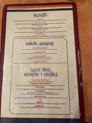 Menu photo 4 Don Pedro Mexican Restaurant San Antonio, TX