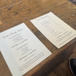 Menu Menu