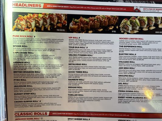 Menu photo 8 Rock N Roll Sushi Stuart, FL
