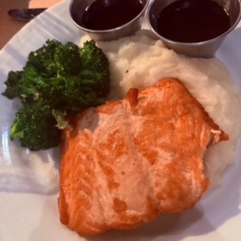 Max's Bistro & Bar - Kids Menu - Teriyaki Salmon and comes with a fruit cup 5/5 - Seafood Near Me - Fresno, California