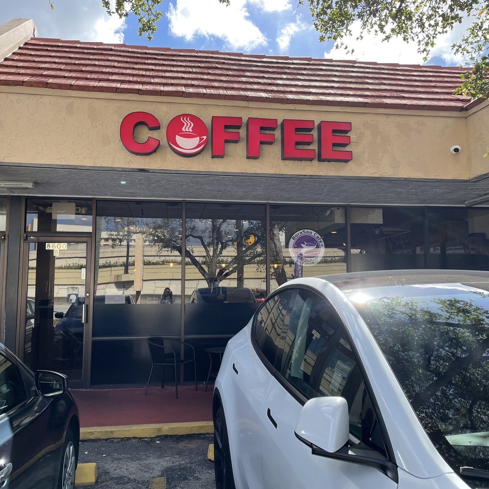 BoraSoo Cafe - Outside (the cafe is entitled "coffee" which made it difficult to locate) - Bubble Tea Near Me - Davie, Florida