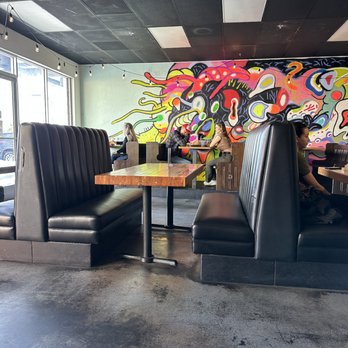 green Restaurant - Booths inside - Vegetarian Near Me - Tempe, Arizona