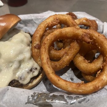 Two Roads Tavern - Mushroom Swiss Burger! - Seafood Near Me - Kitty Hawk, North Carolina
