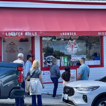 Frenchman Bay Lobster Rolls - Exterior as seen from Agamont Park - Seafood Near Me - Bar Harbor, Maine