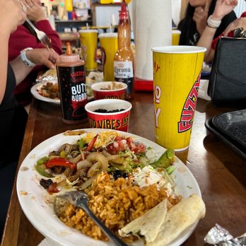 Fuzzy's Taco Shop - Fajita Taco Plate - Bars Near Me - Lubbock, Texas