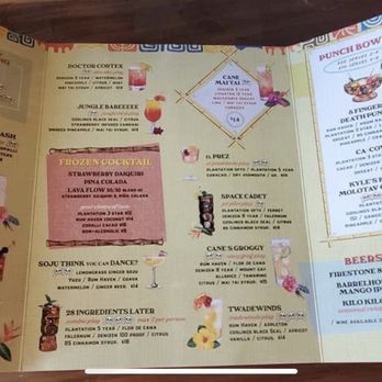 Cane Tiki Room - Drink menu - Tiki Bars Near Me - Paso Robles, California Cane Tiki Room - Drink menu - Tiki Bars Near Me - Paso Robles, California