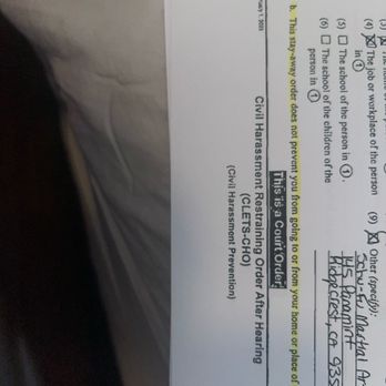 Schu-Fu Martial Arts - Restraining order stating it did not restrict me from going to and from my house. - Martial Arts Near Me - Ridgecrest, California Schu-Fu Martial Arts - Restraining order stating it did not restrict me from going to and from my house. - Martial Arts Near Me - Ridgecrest, California