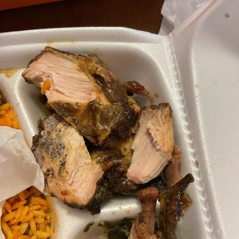 MP Island Cafe - Pink chicken meat - Soul Food Near Me - Norfolk, Virginia