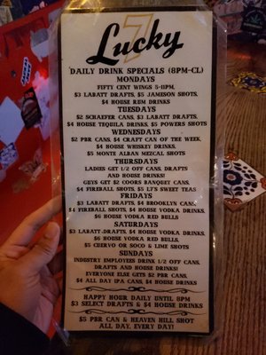 Menu photo 4 Lucky 7 Jersey City, NJ