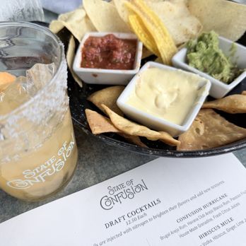 State of Confusion - Peach Paloma + dip trio - Peruvian Near Me - Chattanooga, Tennessee State of Confusion - Peach Paloma + dip trio - Peruvian Near Me - Chattanooga, Tennessee