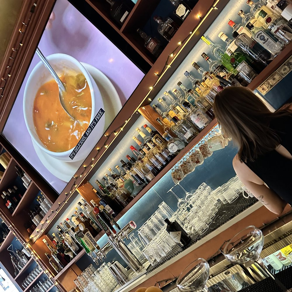The Dandy Crown - Bar shot; please change the channel tho - Cocktail Bars Near Me - Chicago, Illinois The Dandy Crown - Bar shot; please change the channel tho - Cocktail Bars Near Me - Chicago, Illinois