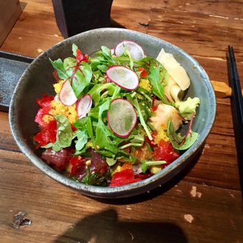 M Sushi - Poke bowl -- tons of delicious and fresh fish with seasoned rice, roe and avocado - Sushi Bars Near Me - Durham, North Carolina M Sushi - Poke bowl -- tons of delicious and fresh fish with seasoned rice, roe and avocado - Sushi Bars Near Me - Durham, North Carolina