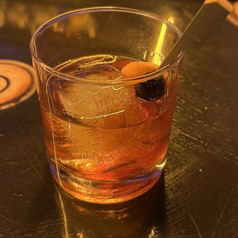 Manuscript - Rob Roy's Script 5yr blended scotch Dark amaro Orange brandy liquor Cherry vanilla bitters Orange peal Big rock Delicious - Cocktail Bars Near Me - Tacoma, Washington Manuscript - Rob Roy's Script 5yr blended scotch Dark amaro Orange brandy liquor Cherry vanilla bitters Orange peal Big rock Delicious - Cocktail Bars Near Me - Tacoma, Washington