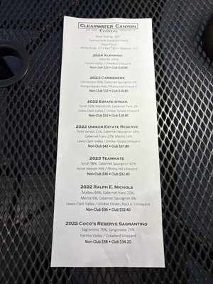 Clearwater Canyon Cellars by null