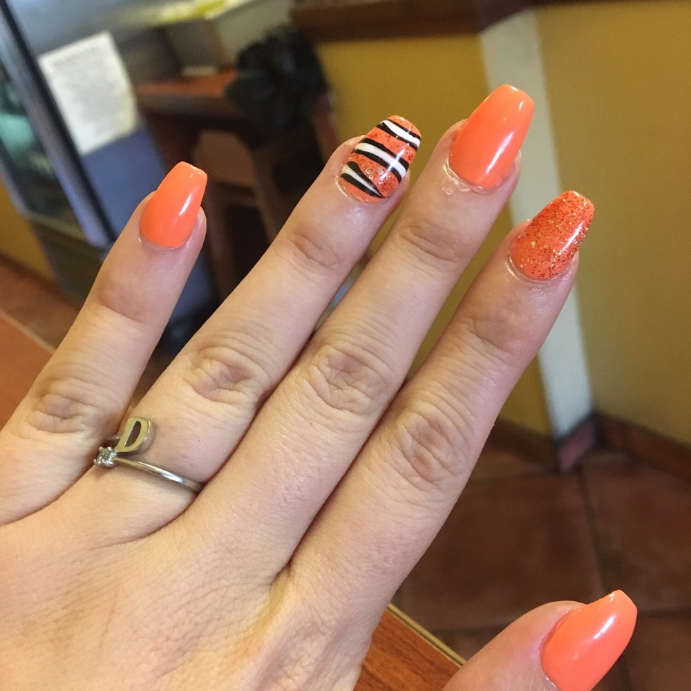 New York Nails 2 - When you ask your nail lady for nemo nails and they nail it! Thank you Sarah and everyone there! Your talent is incredible! - Nail Salons Near Me - Pacifica, California