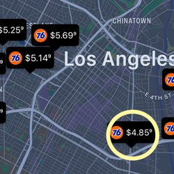 7-Eleven - This 76 is one of the cheapest gas stations in DTLA.  Has the cheapest gas prices out of all the 76 stations near DTLA as of 7/31/2023.