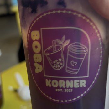 Boba Korner - 8/22/26 Ube cream latte - Bubble Tea Near Me - Fontana, California