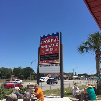 Tony's Chicago Beef Southside - Great dog with chili cheese and fries all for $5.00. Plus the lady bartenders are a hoot. Try one. - Hot Dogs Near Me - Venice, Florida Tony's Chicago Beef Southside - Great dog with chili cheese and fries all for $5.00. Plus the lady bartenders are a hoot. Try one. - Hot Dogs Near Me - Venice, Florida
