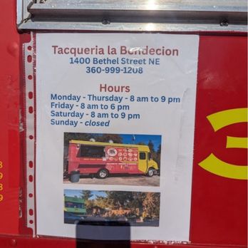 Taqueria La Bendicion - Hours - Tacos Near Me - Olympia, Washington Taqueria La Bendicion - Hours - Tacos Near Me - Olympia, Washington