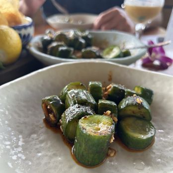 The Toasted Coconut - Marinated cucumbers - New American Near Me - Houston, Texas The Toasted Coconut - Marinated cucumbers - New American Near Me - Houston, Texas