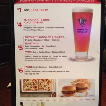 BJ's Restaurant & Brewhouse - HH menu. M-F 3-7pm and S-TH 10-close - New American Near Me - Glendale, California BJ's Restaurant & Brewhouse - HH menu. M-F 3-7pm and S-TH 10-close - New American Near Me - Glendale, California