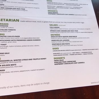 Seasons 52 - Vegetarian winter menu - New American Near Me - Raleigh, North Carolina Seasons 52 - Vegetarian winter menu - New American Near Me - Raleigh, North Carolina