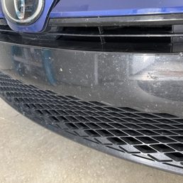 Bugs on grill left behind. Bugs on grill left behind.