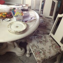 Garcia's Furniture - Saw this in July and fell in love with the table...came back in January and it was still there! $160 for table and chairs!