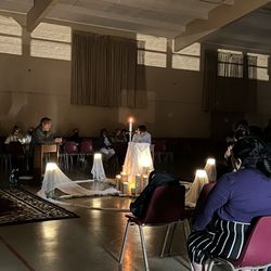 Adoration in the hall on Holy Thursday 2024