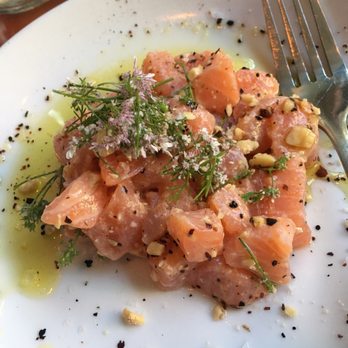 Mediterranean Exploration - Salmon tartar was so fresh and yummy. - Mediterranean Near Me - Portland, Oregon Mediterranean Exploration - Salmon tartar was so fresh and yummy. - Mediterranean Near Me - Portland, Oregon