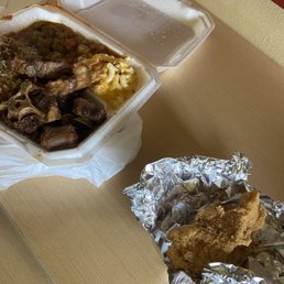 a tray of food on a table a tray of food on a table