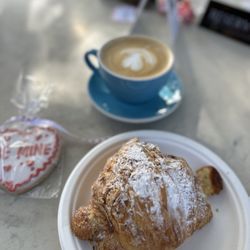Ellie's Table - Almond Croissant and Honey Vanilla Latte