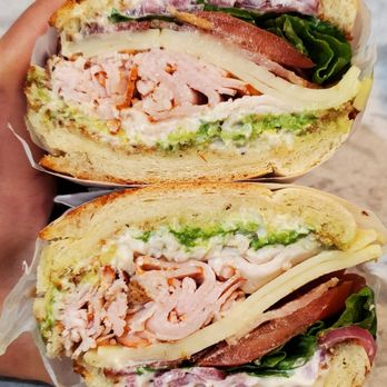 Salty's - Ricky Ricardo: Cubano Sandwich with Ham, Smoked Pork, Swiss Cheese, Pickles, Jalapenos, and a Garlic Mustard sauce ($14.95) - Delis Near Me - San Francisco, California Salty's - Ricky Ricardo: Cubano Sandwich with Ham, Smoked Pork, Swiss Cheese, Pickles, Jalapenos, and a Garlic Mustard sauce ($14.95) - Delis Near Me - San Francisco, California
