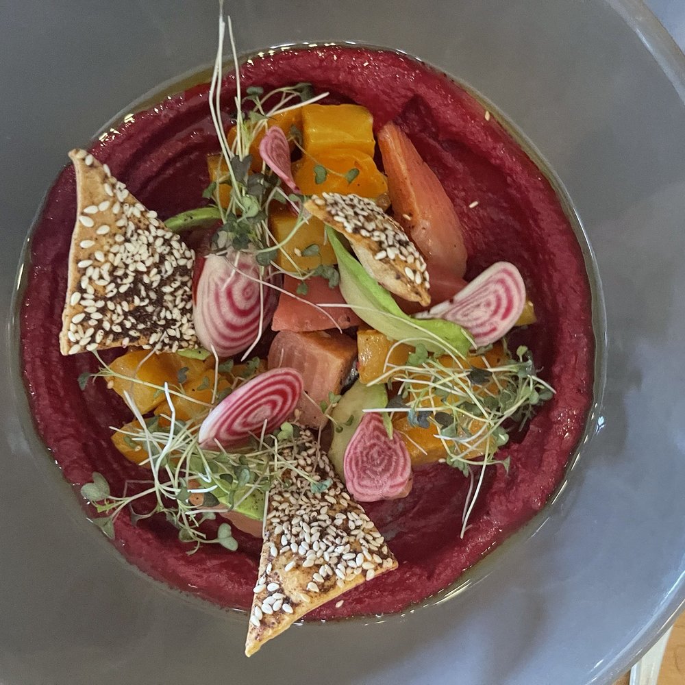 Twelve 28 Kitchen - Beet/hummus salad - New American Near Me - Penn Valley, California Twelve 28 Kitchen - Beet/hummus salad - New American Near Me - Penn Valley, California