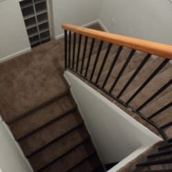 Fox's Carpet Connection - Stairs with landing and window cutout