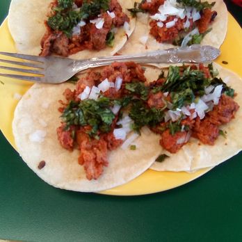 Taqueria El Cometa - Taqueria El Cometa presented their al pastor tacos on white corn tortillas and with a fork. Onion and cilantro were included. - Mexican Near Me - Las Cruces, New Mexico Taqueria El Cometa - Taqueria El Cometa presented their al pastor tacos on white corn tortillas and with a fork. Onion and cilantro were included. - Mexican Near Me - Las Cruces, New Mexico